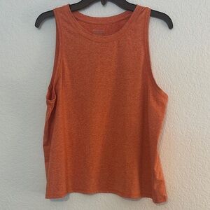 Athleta Heathered Rust Orange Tank Top